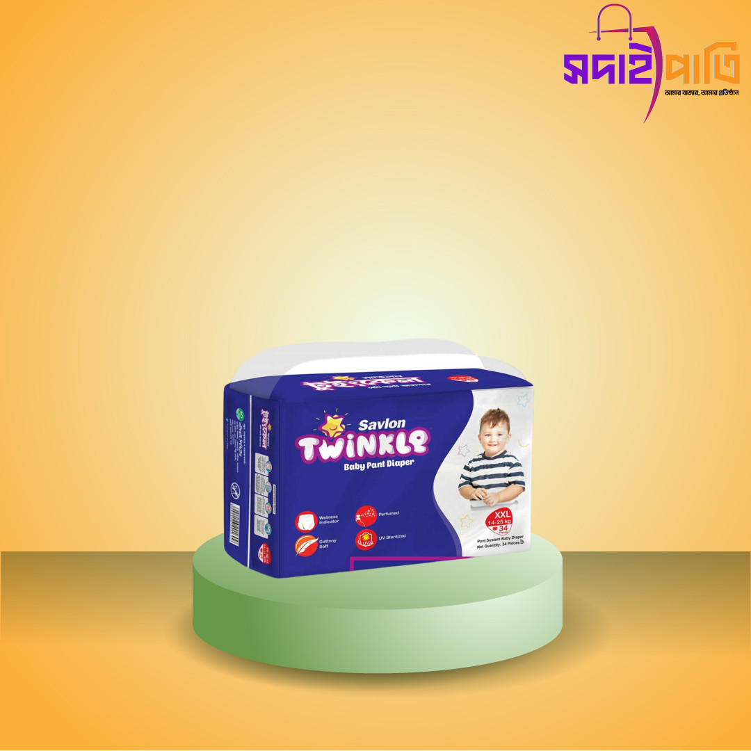 টুইংকেল বেবী ডায়াপার লার্জ ৩৪ পিস