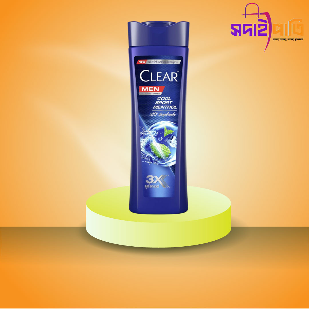 ক্লিয়ার ম্যান শ্যাম্পু কুল স্পোর্ট মেন্থল এন্ট্রি ডেনড্রফ ৪৫০ মিলি