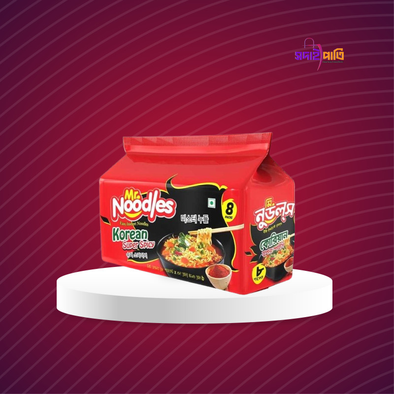 মি. নুডলস কোরিয়ান সুপার স্পাইসি ৮পিস